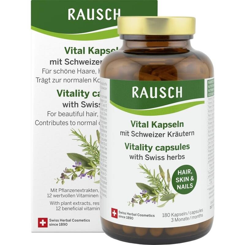 RAUSCH Vital Kapseln m.Schweizer Kräuter 3 M.Glas