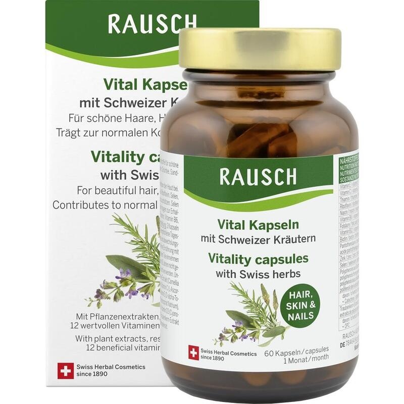 RAUSCH Vital Kapseln m.Schweizer Kräuter 1 M.Glas